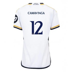 Real Madrid Eduardo Camavinga #12 Domaci Dres za Ženska 2023-24 Kratak Rukavima